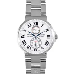 ユリス ナルダン Ulysse Nardin 263-67 腕時計 ホワイト文字盤 マキシマリーンクロノ メンズ【中古】のサムネイル