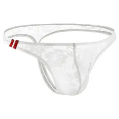 Tバック メンズ セクシー ローライズ パンツ 透ける レース 通気性 透け感 ストレッチ 前閉じ 下着 大きいサイズ 柔らか フィット 高級感 男性 mt-016