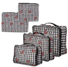 カミオジャパン ムーミン トラベルポーチ5点セット お気に入り 217034 MOOMIN チェック リトルミイ 