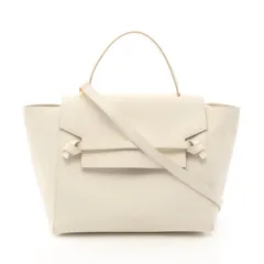 セリーヌ CELINE ハンドバッグ BELT BAG MINI ベルトバッグ ミニ 176103 ホワイト レザー ベルトバッグ ミニ レディース Used B