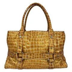 COCCO FIORE(コッコフィオーレ) トートバッグ - オレンジ 型押し加工 レザー