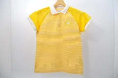 中古 レディース ジャックバニー Jack Bunny!! 半袖ポロシャツ 0(S) 黄×白 ボーダー