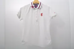 中古 レディース アドミラルゴルフ Admiral Golf 半袖ポロシャツ M 白 ホワイト