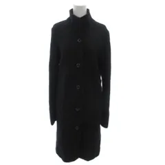 アイシービー iCB 美品 ロングコート ウール スタンドカラー カジュアル 11 黒 ブラック /MG ■ECG001