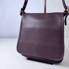 ✨BCランク COACH old coach vintage  Shoulder bag Messenger bag Crossbody  glove-tanned leather 9145 「165EL」