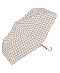 【2026】Wpc. 折りたたみ傘 ギンガムハート ミニ ベージュ ≪晴雨兼用/UVカット≫ 雨傘 軽量 おしゃれ 可愛い 通勤 通学 レディース 女性 4631-016-002 [ベージュ] [折りたたみ傘]