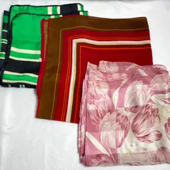 スカーフまとめセット 三枚 ストール 美品 アクセント S