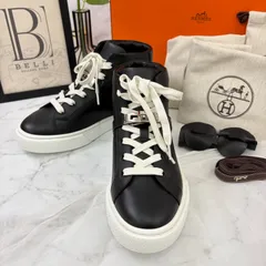美品✨HERMES ブラック レザー DAY デイ　ケリーバックル　37 楽天市場】【未使用品】 エルメス スニーカー デイ 37.5サイズ 約24cm