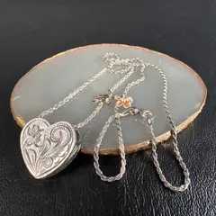 ハワイアンジュエリー SV925 ハート ネックレス ホヌ 花 ペンダント 260307N1-32J