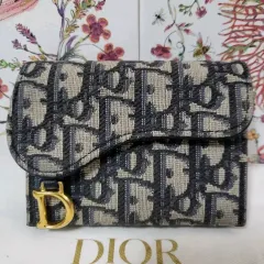 フルセット Dior ディオール オブリーク サドル アコーディオン カードウォレット