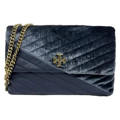 TORY BURCH(トリーバーチ) ショルダーバッグ - ダークネイビー×ゴールド チェーンショルダー レザー