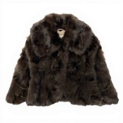 美品 ヴィオレタ ロシアンセーブル コート リアルファー 本毛皮 AA716