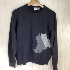 ブラック&ホワイト　Black&White  クルーネックセーター　(サイズ2)     …e.sのサムネイル