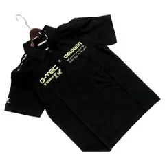 新品正規10500円 GOLDWIN ゴールドウイン 海外限定 鹿の子 半袖 ポロシャツ メンズLブラック(BLK)