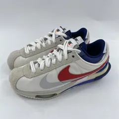 【中古】sacai × NIKE Zoom Cortez White and University Red スニーカー 26.5cm DQ0581-100 ホワイト ブルー レッド サカイ ナイキ[10]