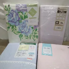 寝具用品 布団カバー 掛けふとんカバー＆敷ふとんカバー シングルサイズ  4点セット 未使用品  U500のサムネイル
