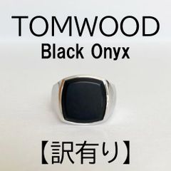極美品】 トムウッド クッション ブラックオニキス 62 シルバー リング