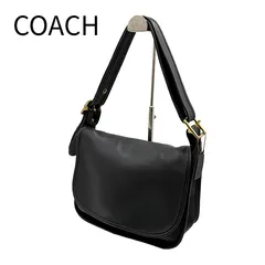 COACH コーチ ショルダーバッグ オールドコーチ ブラック レザー レディース