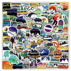 【人気商品】ギフト 学生 子供 スーツケース 携帯ノート 誕生日 スケート 水筒 自転車 車 プレゼント ギター 漫画ご褒美シール 防水デカール DIY装飾シールパック 贈り物に適用 アキャンプスポーツタイドブランドシール おしゃれ アウトドアステッカー 10