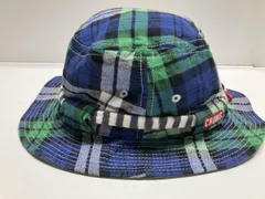 THE NORTH FACE×CHUMS ザノースフェイス ハット / グリーン×ブルーチェック/Size F/NN80026