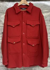 POLO RALPH LAUREN ポロラルフローレン マッキノークルーザージャケット USA製 三角タグ ウールジャケット サイズ M レッド