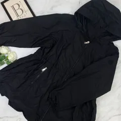 鑑定済み【 美品 】モンクレール 《 WETE ナイロンジャケット 》 1 ( 9号サイズ程度 ) ブラック シルバー金具 ナイロン パーカー ウィンドブレーカー ギャザー