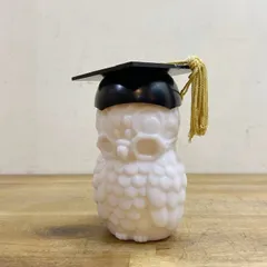 アメリカ ヴィンテージ AVON フクロウ ミルクガラス 梟 ボトル インテリア アメリカン雑貨 ディスプレイ【B5224】