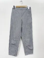 antiqua アンティカ ストライプ テーパード パンツ 白ｘ黒 ■■レディース