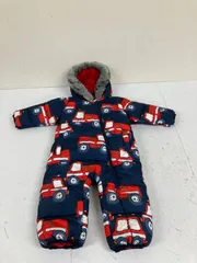 送料無料★NEXT★裏起毛　ジャンプスーツ　スノーウェア　スキーウェア★男の子　キッズ　子供　12-18mths★90 ネイビー　#80319skake