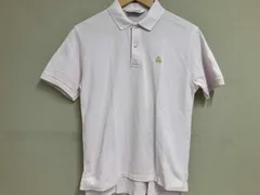 Brooks Brothers ブルックスブラザーズ 鹿の子ポロ 半袖ポロ ポロシャツ ピンク USA製 刺繍ロゴ 胸元ロゴ
