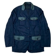 DRIES VAN NOTEN オーバサイズナイロン テーラードジャケットコート 