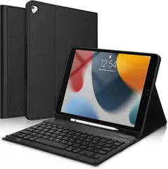 【即日発送】第9世代 第8世代 第7世代 キーボード ケース 10.2インチ Air3 / Pro 10.5 兼用 iPad 超軽量 脱着式 キーボード付き カバー ペン収納 スタンド機能 磁気吸着 薄型 耐衝撃 全面保護 (ブラック)