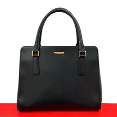 極 美品 希少品 BURBERRY バーバリー ロゴ 刻印 金具 ノバチェック 柄 レザー 本革 ハンドバッグ トートバッグ ブラック 黒 228-8