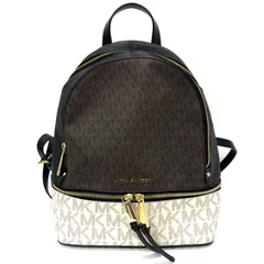 ◆MICHAEL KORS◆マイケルコース ロゴ リュックサック ブラウン ブラック ホワイト ゴールド ◆◆