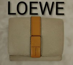 ARK23 ロエベ アナグラム トライフォールドウォレット 三つ折り財布 コンパクトウォレット