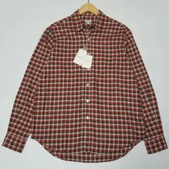 【未使用品】Steven Alan フランネル チェック 長袖シャツ XLサイズ レッド/ホワイト/グレー 綿 ポリエステル ユナイテッドアローズ スティーブンアラン