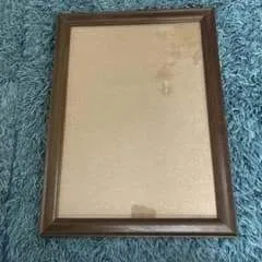 シンプル 木製 額縁 フレーム ※表側はプラスチックの板です