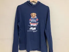 POLO Ralph Lauren ラルフローレン ポロベアパーカー 薄手 Tシャツ素材 綿100% ネイビー ホッケー