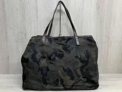 Felisi イタリア製 ナイロン トート バッグ フェリージ カモフラ 本革 レザー ハンドル オリーブ グリーン かばん 鞄 メンズ