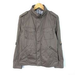 00s BURBERRY BLACK LABEL バーバリーブラックレーベル フィールドジャケット ブラウン Lサイズ メンズ 古着 ミリタリー アメカジ ユーティリティ