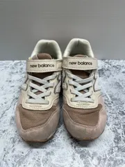 送料無料！！new balance　ニューバランス　女児キッズスニーカー　ピンクベージュ　19cm #80319MO346