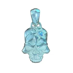 スカル ペンダントトップ シルバーカラー ドクロ モチーフ メンズ レディース アクセサリー