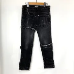 whowhat フーワット デニムパンツ PUZZLE DENIM パズルデニム ジーンズ ジーパン 古着 カジュアル Sサイズ ブラック ボトムス A16032◆のサムネイル