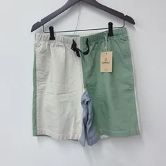 N3027 【タグ付未使用】 GRAMICCI グラミチ ハーフパンツ ショートパンツ マルチカラー レディース Ｌ ベージュ/カーキ/ブルー 綿100％