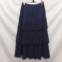 MilaOwen ミラオーウェン ティアードナロースカート ネイビー 0 ○□