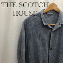 The Scotch House ザスコッチハウス ジャケット アサ60％ サンヨウショウカイ L ブルーグレー  メンズ ファッションのサムネイル