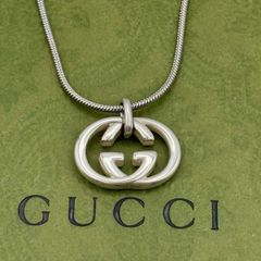K05-134）GUCCI インターロッキング ネックレス - メルカリ