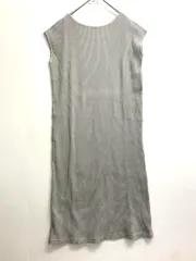 URBAN RESEARCH DOORS アーバンリサーチドアーズ 前後2WAY リブ カットソー ワンピース sizeONE/グレー ■◆ レディース