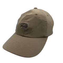 ■ ザ・ノースフェイス ベージュ ロゴ刺繍 キャップ 帽子 サイズ調整可