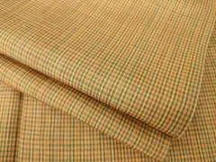 平和屋着物▽上質な紬　単衣　格子　正絹　逸品　AABG7639ck